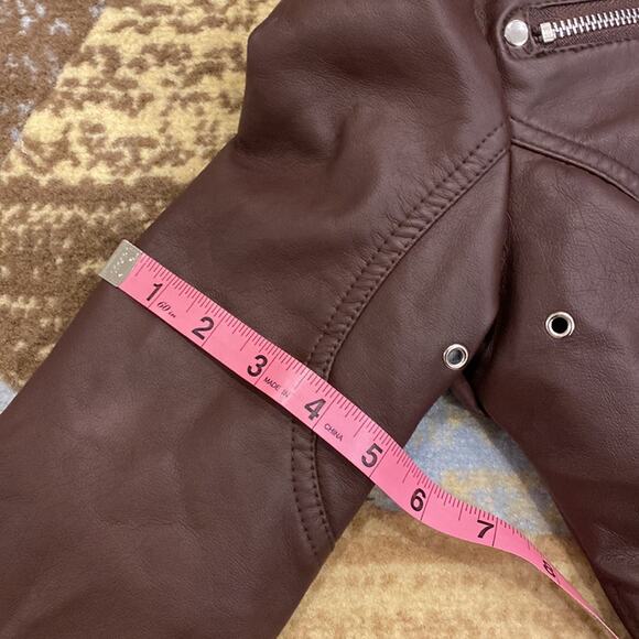 NWT Jou Jou hooded Faux Fur Moto Jacket - Picture 15 of 15